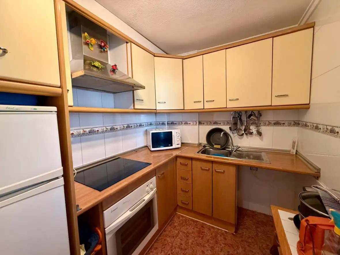 Cocina de Apartamento en venta en Santa Pola con Aire acondicionado, Calefacción y Terraza