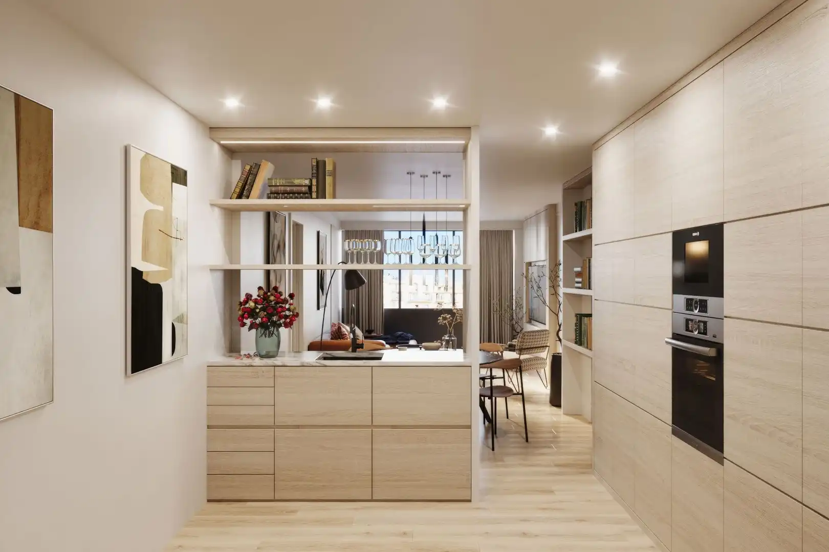 Kitchen of Office for sale in Barcelona  with Air Conditioner and Heating