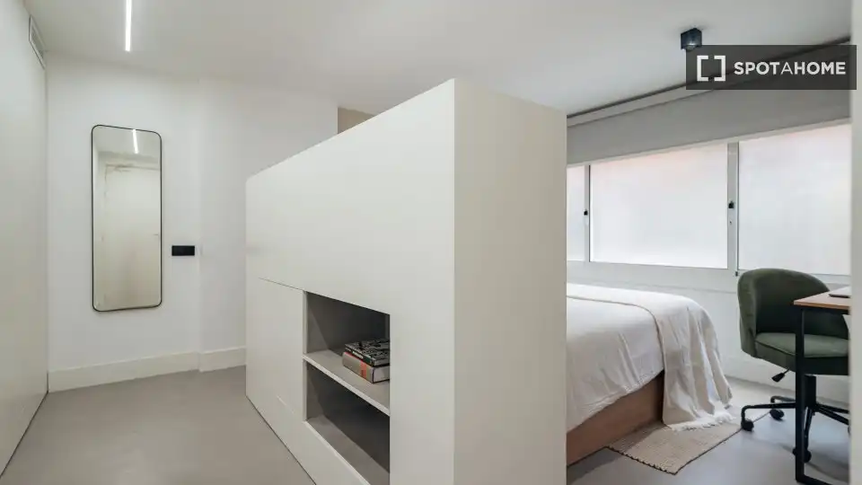 Habitación de Piso de alquiler en Barcelona con Aire acondicionado, Calefacción y Amueblado
