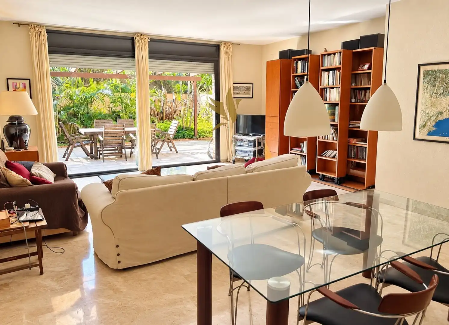 Sala de estar de Dúplex en venta en Barcelona con Aire acondicionado, Calefacción y Terraza