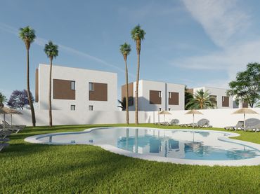 Adossat d'obra nova amb piscina en venda a Marina Urbanizable 62