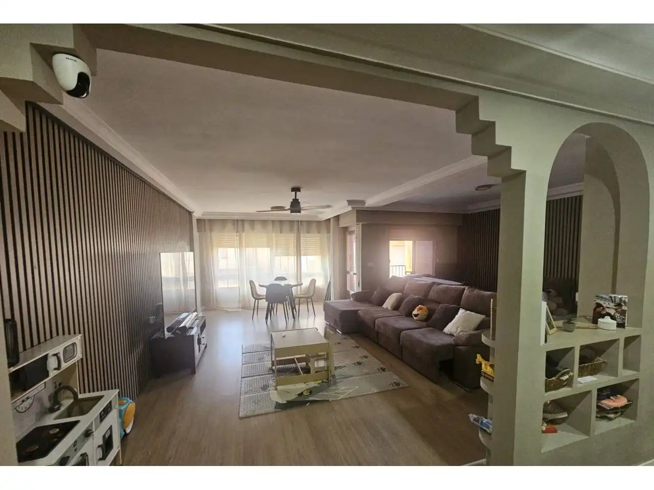 Sala d'estar de Pis en venda en La Font d'en Carròs amb Terrassa, Moblat i Balcó