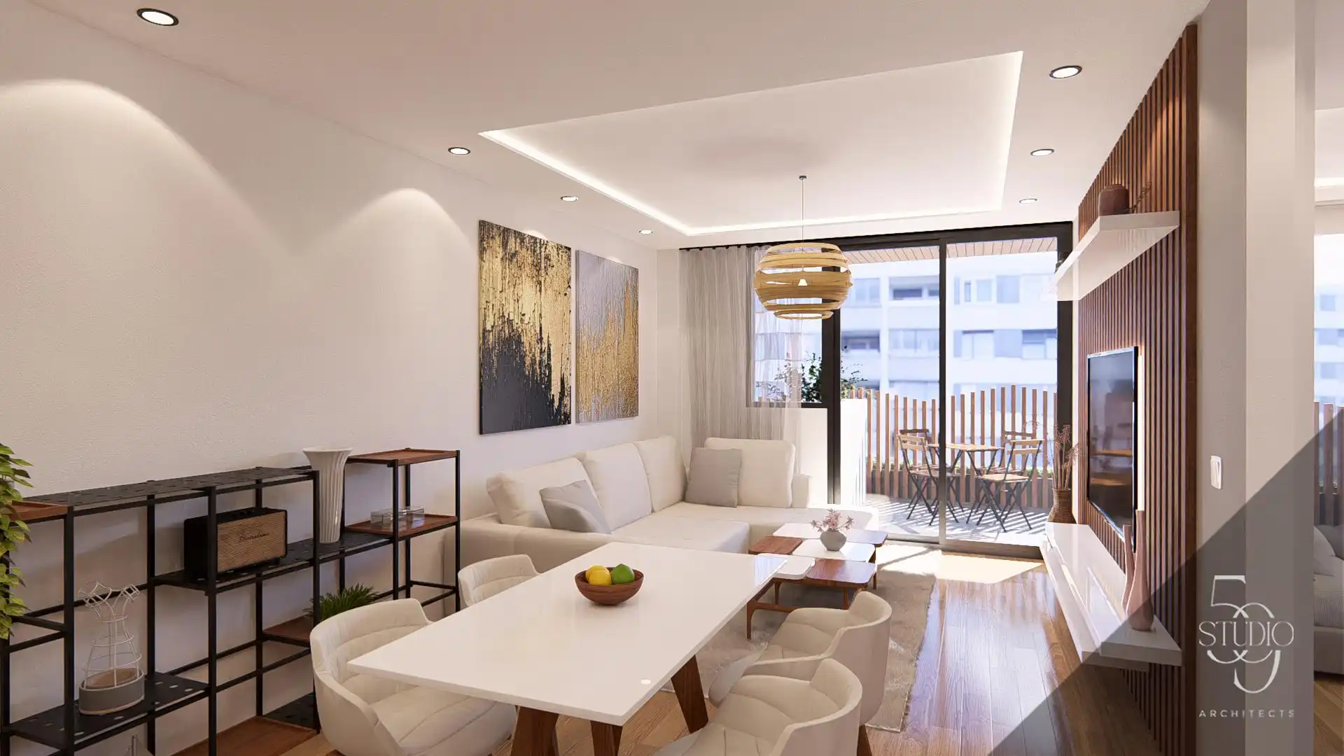 Sala de estar de Apartamento en venta en Fuengirola con Aire acondicionado, Calefacción y Balcón