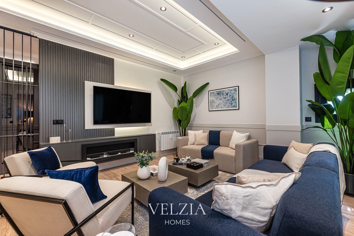 Sala d'estar de Pis en venda en  Madrid Capital amb Aire condicionat, Calefacció i Parquet