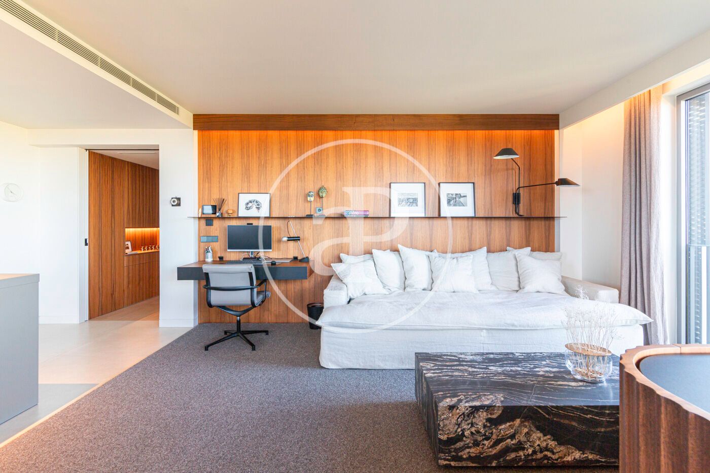 Living room of Flat to rent in  Barcelona Capital  with Air Conditioner, Heating and Private garden