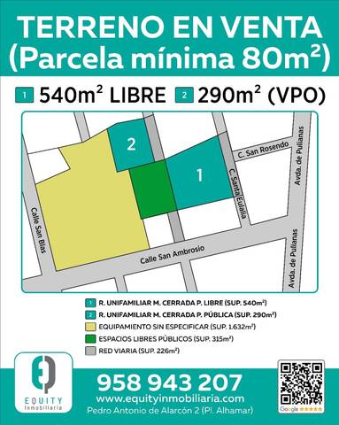 Terreno residencial en Venta en Calle SAN AMBROSIO en San Francisco Javier