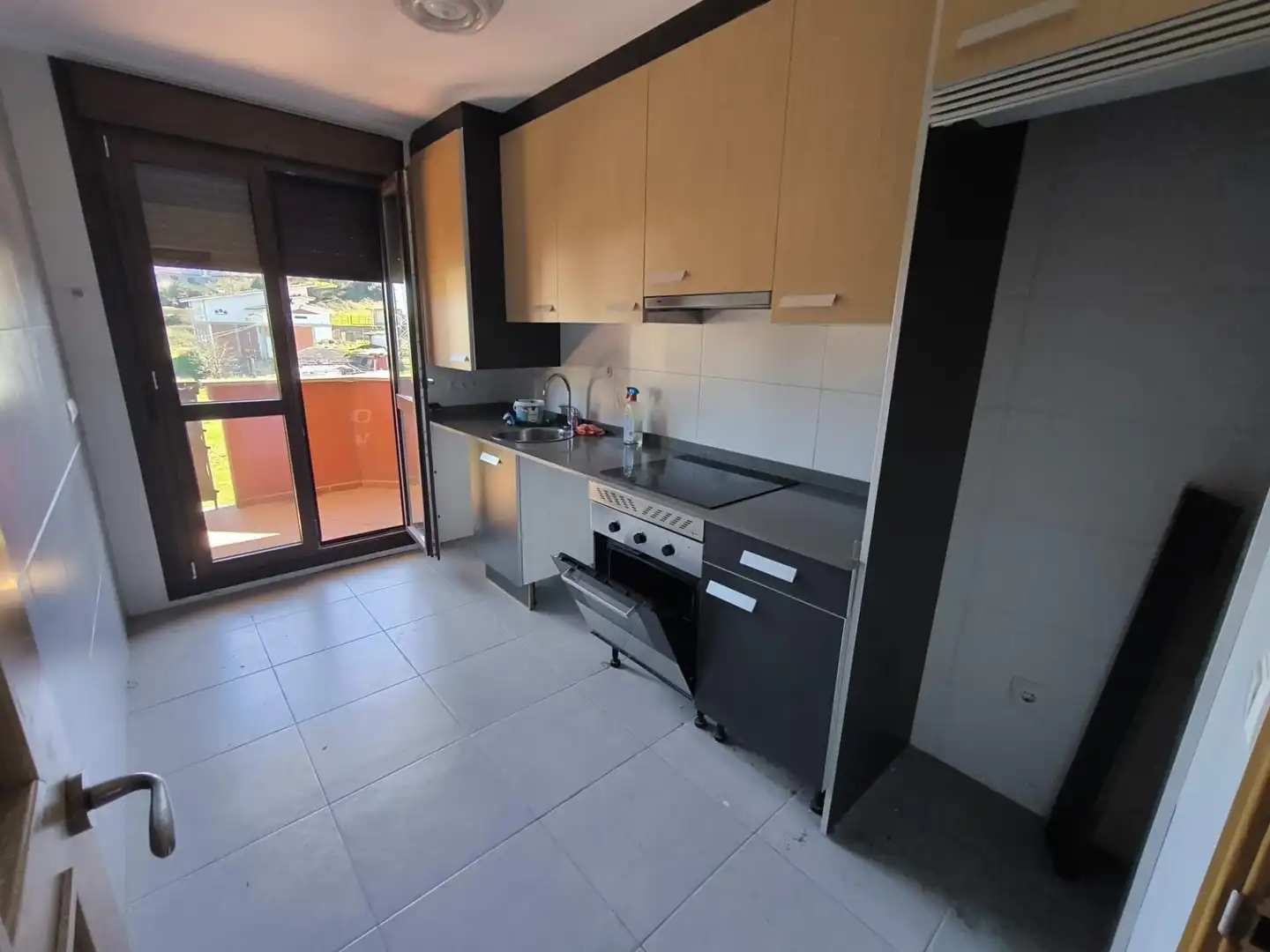 Kitchen of Flat for sale in Llanes  with Heating, Private garden and Parquet flooring
