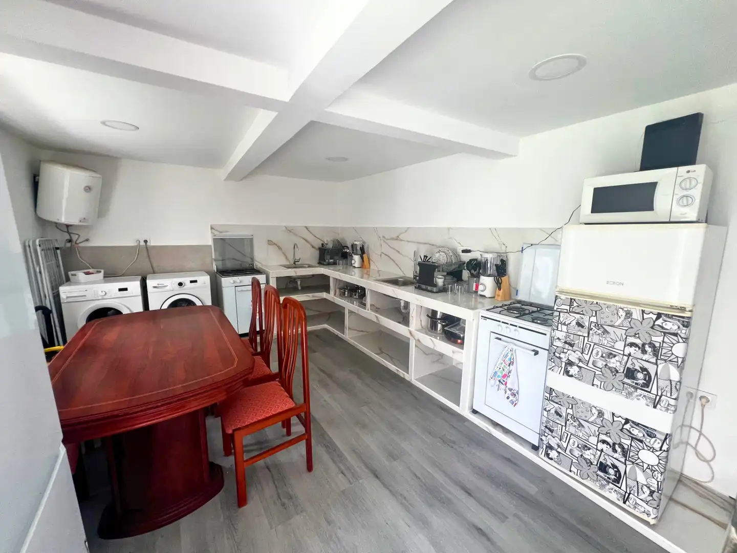 Cocina de Casa o chalet de alquiler en Pomar de Valdivia con Calefacción, Jardín privado y Parquet