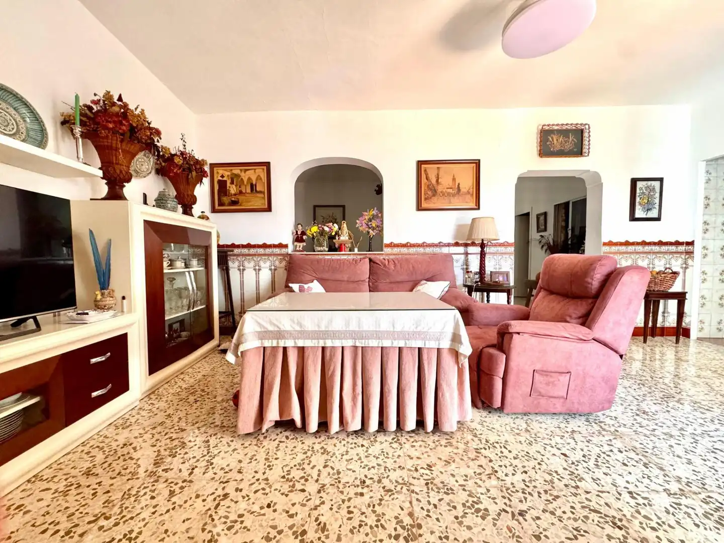 Sala de estar de Casa adosada en venta en Olivares con Jardín privado