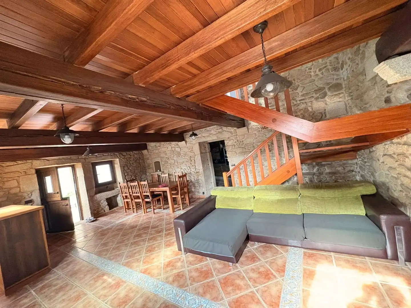 Sala de estar de Casa o chalet en venta en Noia con Calefacción, Jardín privado y Terraza