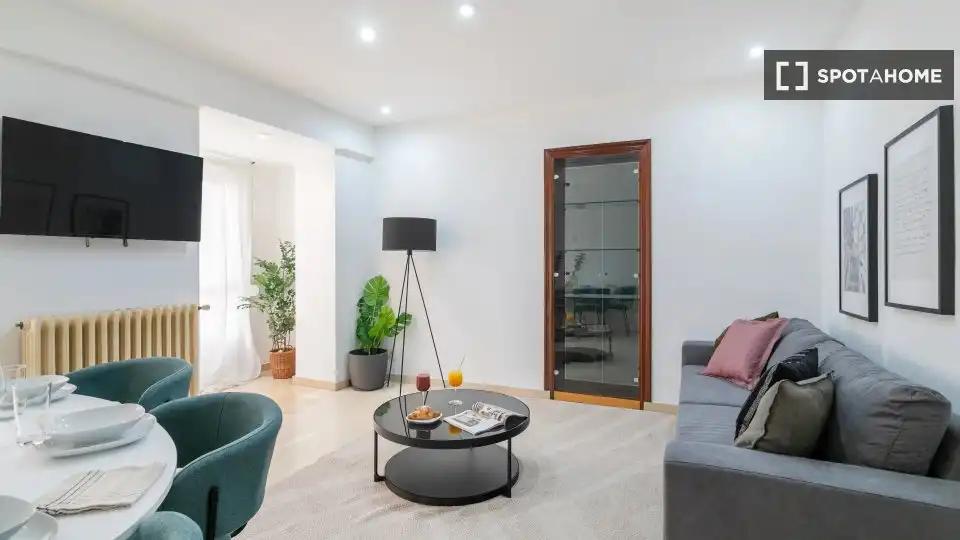 Sala d'estar de Pis de lloguer en Alicante / Alacant amb Aire condicionat, Calefacció i Moblat