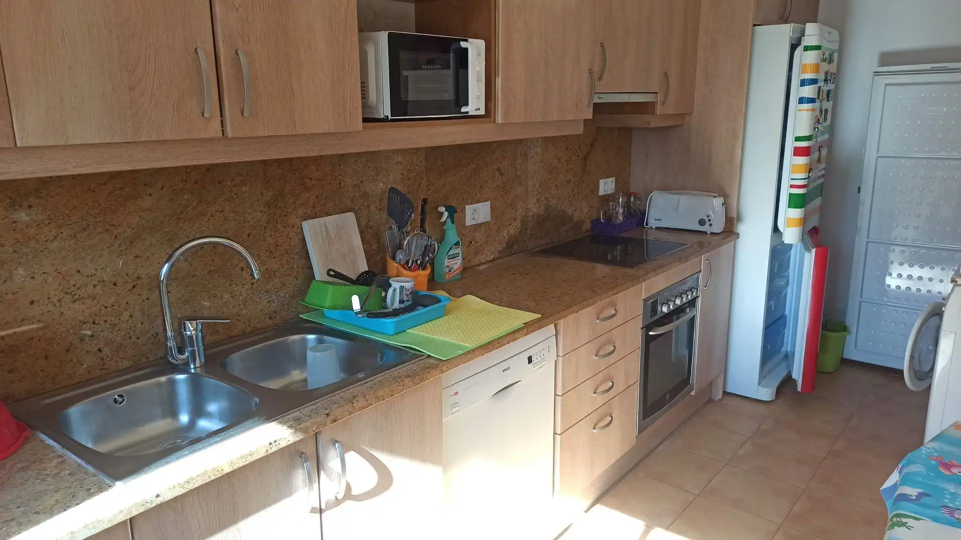 Cuina de Casa adosada en venda en Osor amb Jardí privat i Terrassa