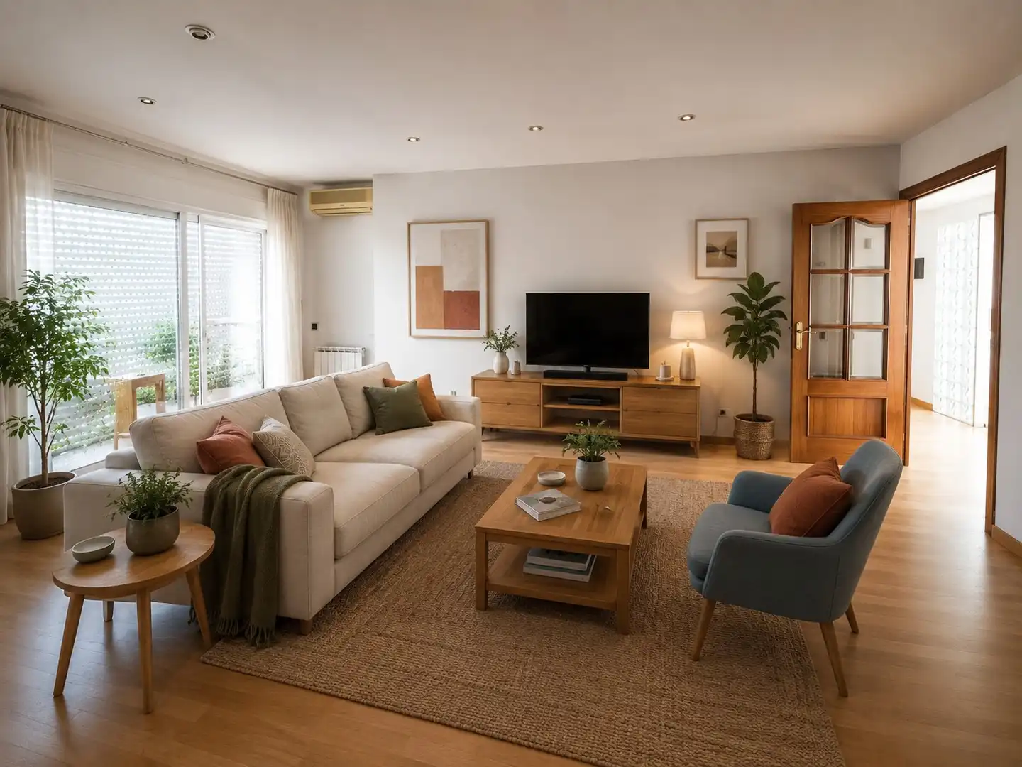 Sala de estar de Dúplex en venta en Rubí con Parquet y Terraza