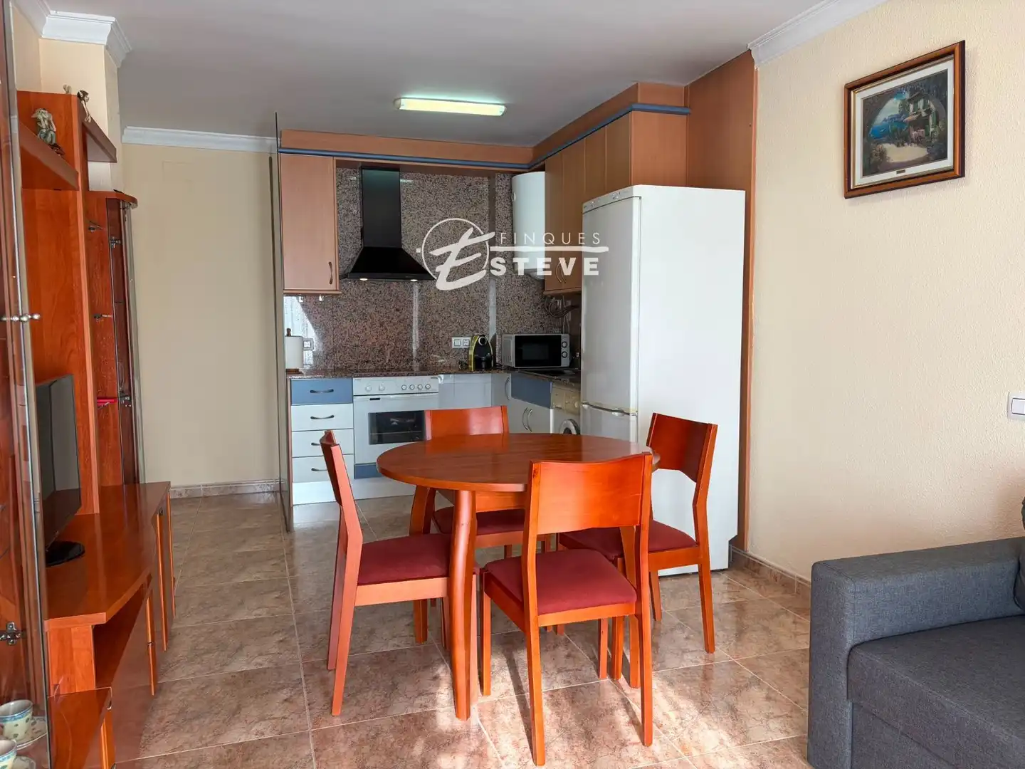 Küche von Dachboden zum Verkauf in Calafell mit Klimaanlage, Heizung und Terrasse