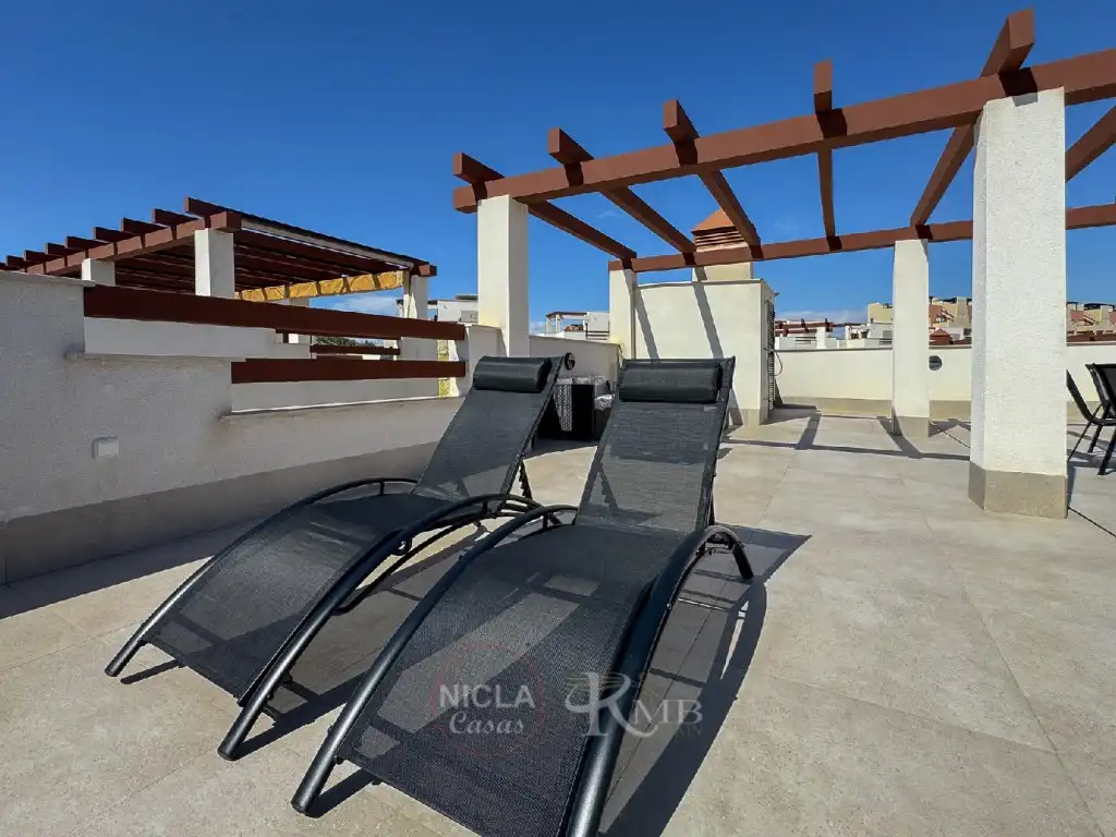 Terrassa de Casa o xalet de lloguer en Vera amb Aire condicionat, Terrassa i Piscina