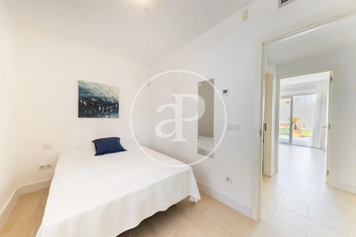 Schlafzimmer von Einfamilien-Reihenhaus zur Miete in  Palma de Mallorca mit Klimaanlage, Heizung und Privatgarten