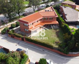 Exterior view of House or chalet for sale in Cabrera de Mar  with Air Conditioner, Heating and Private garden