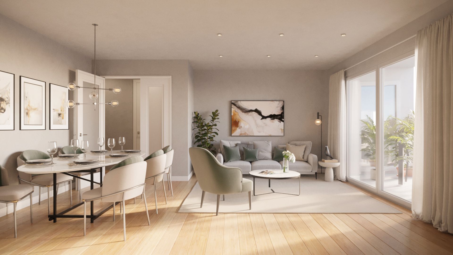Living room of Flat for sale in Torrent  with Air Conditioner, Storage room and Community pool