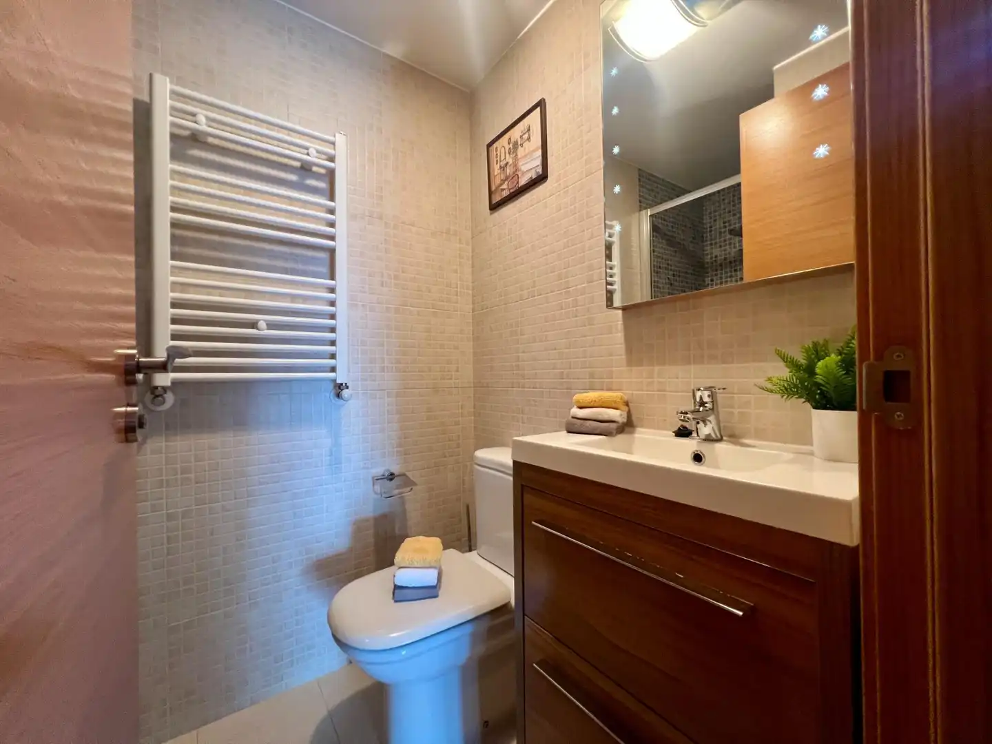 Bathroom of Flat for sale in Cambre   with Heating, Terrace and Storage room