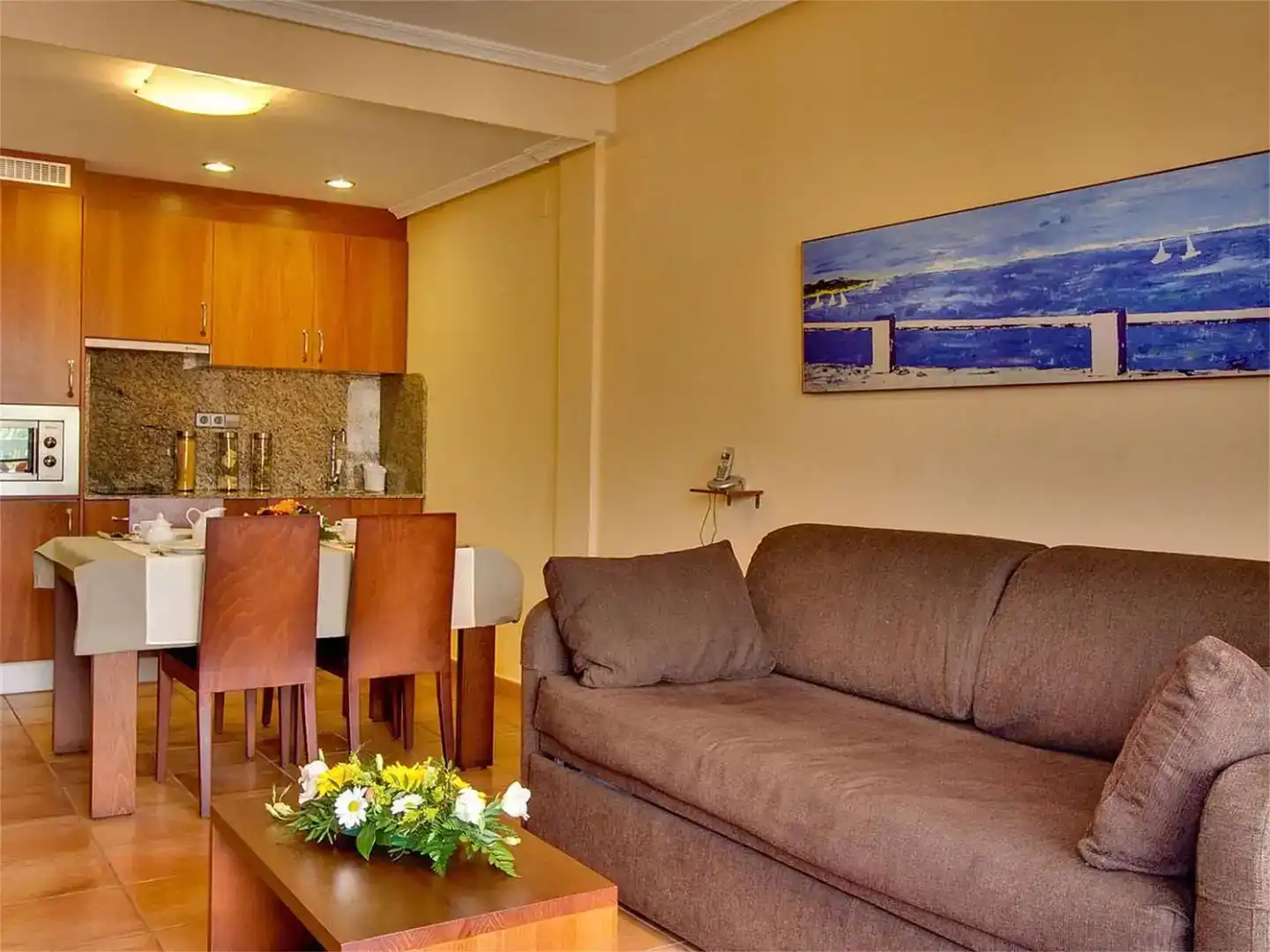 Sala de estar de Apartamento en venta en Dénia con Aire acondicionado y Balcón