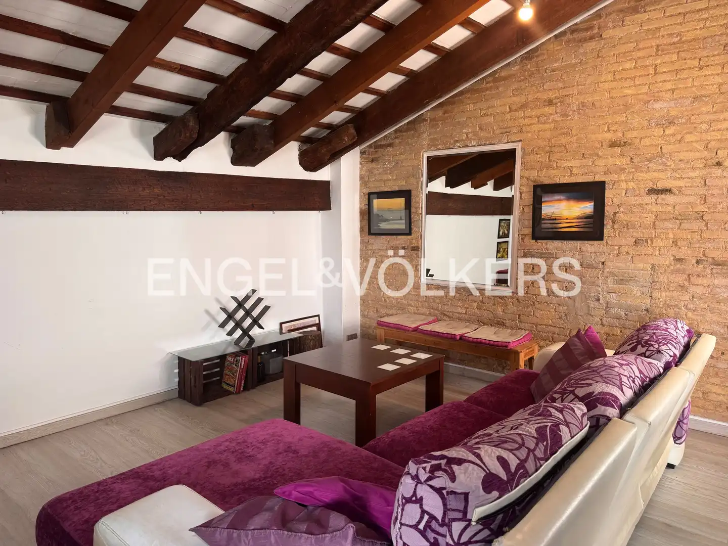 Wohnzimmer von Wohnung zur Miete in Valencia mit Klimaanlage, Heizung und Abstellraum