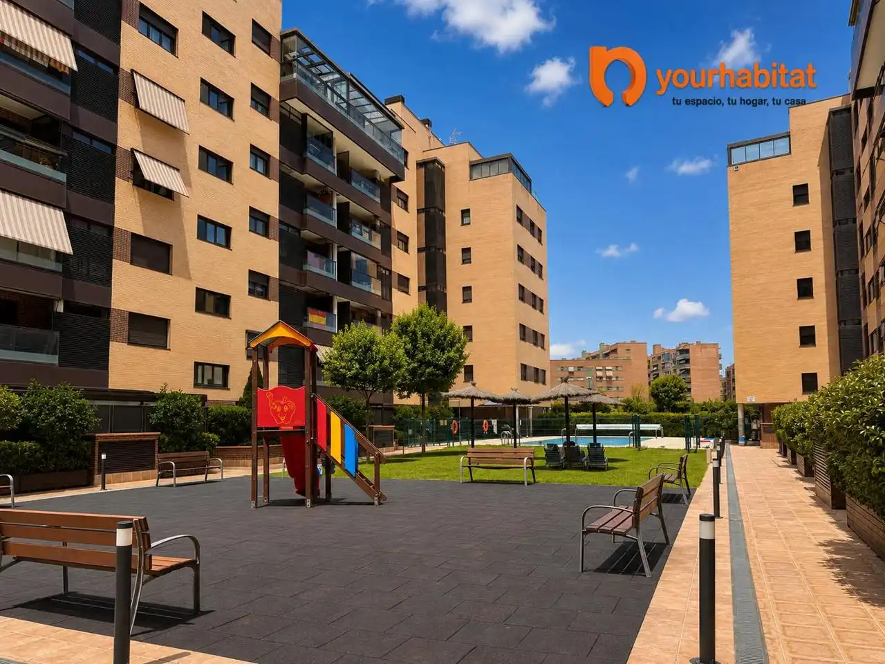 Vista exterior de Piso de alquiler en Getafe con Aire acondicionado, Calefacción y Terraza