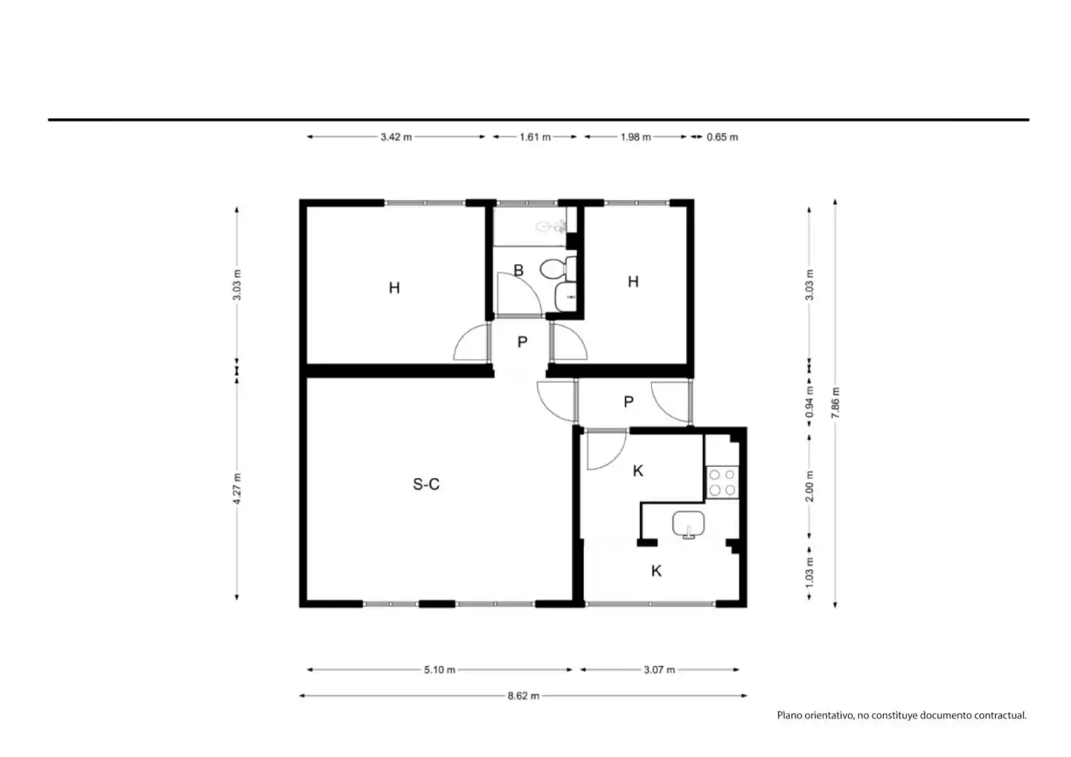 Flat for sale in Les Termes
