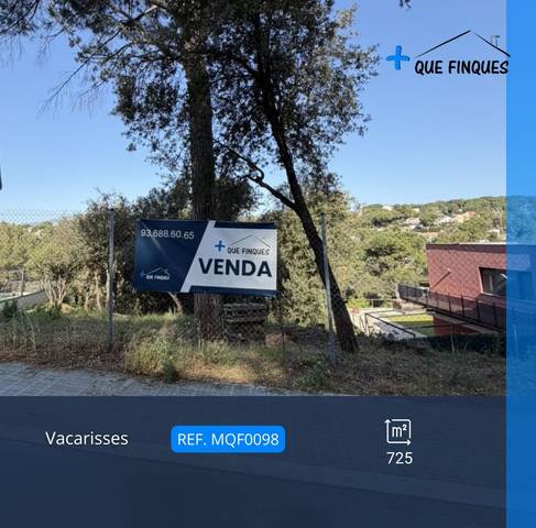 Terreno residencial en Venta en Carrer CARENA LLARGA, DE LA, 19 en Vacarisses