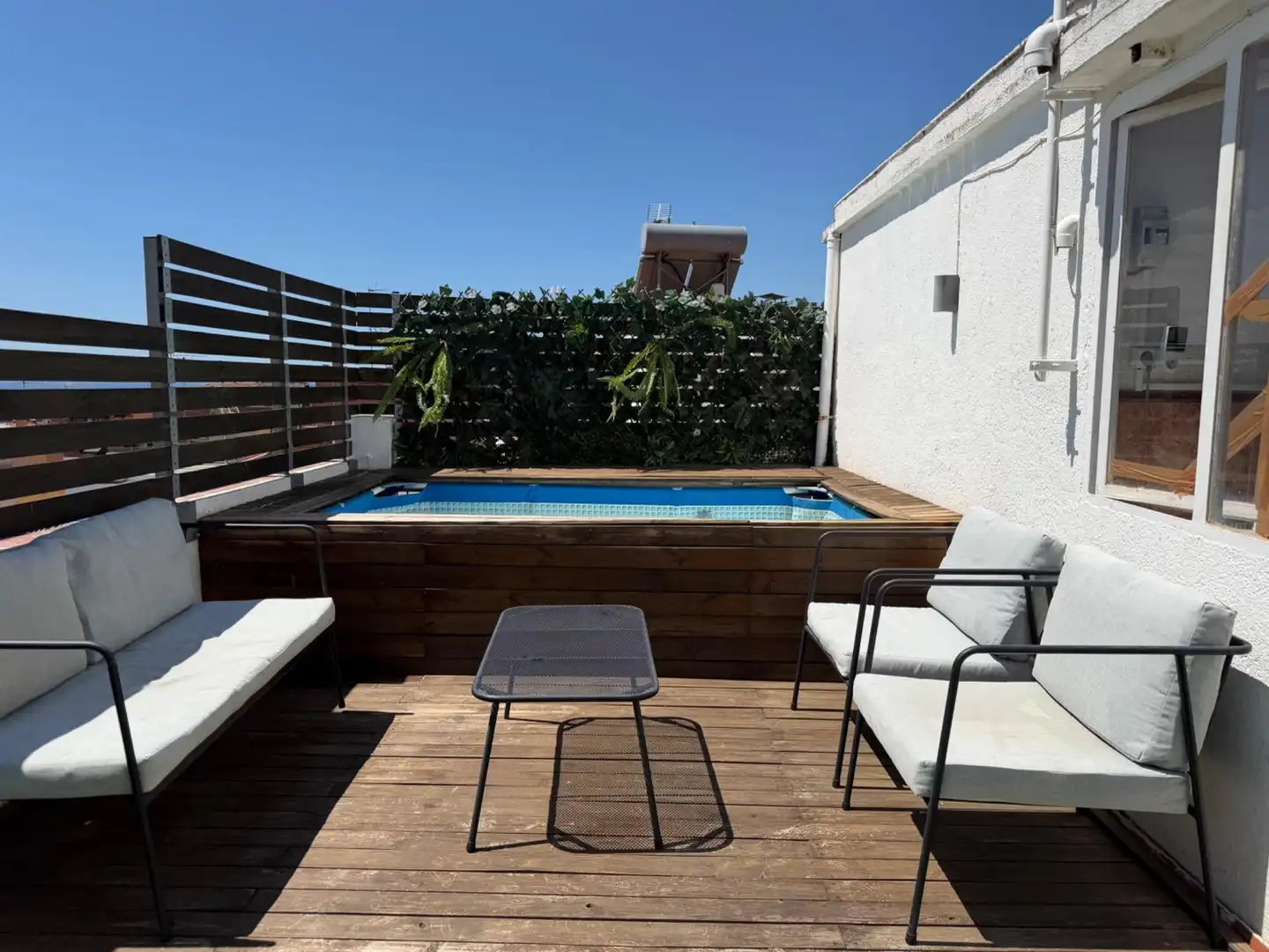Terrasse von Dachboden zum Verkauf in Mataró mit Klimaanlage, Heizung und Parkett