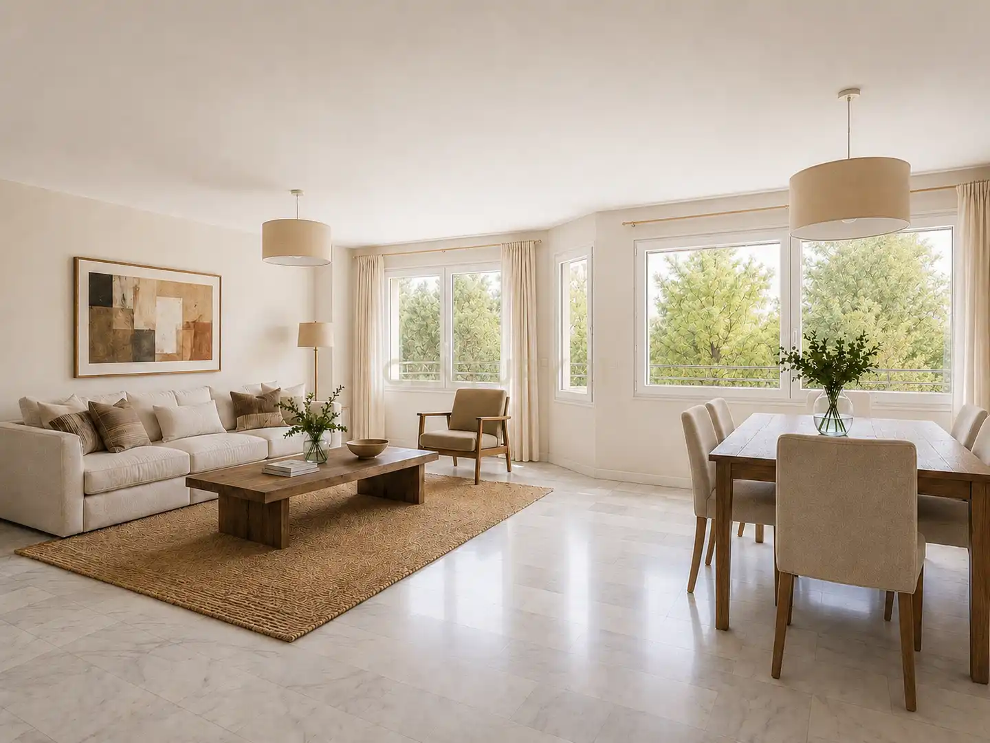 Sala de estar de Apartamento en venta en Málaga