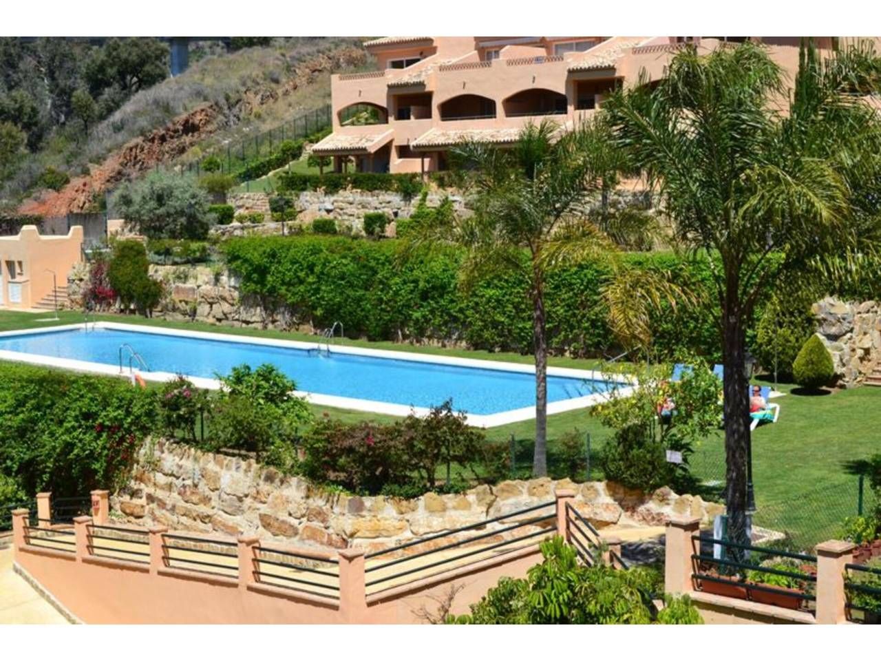 Garden of Flat to rent in Marbella  with Air Conditioner, Heating and Terrace