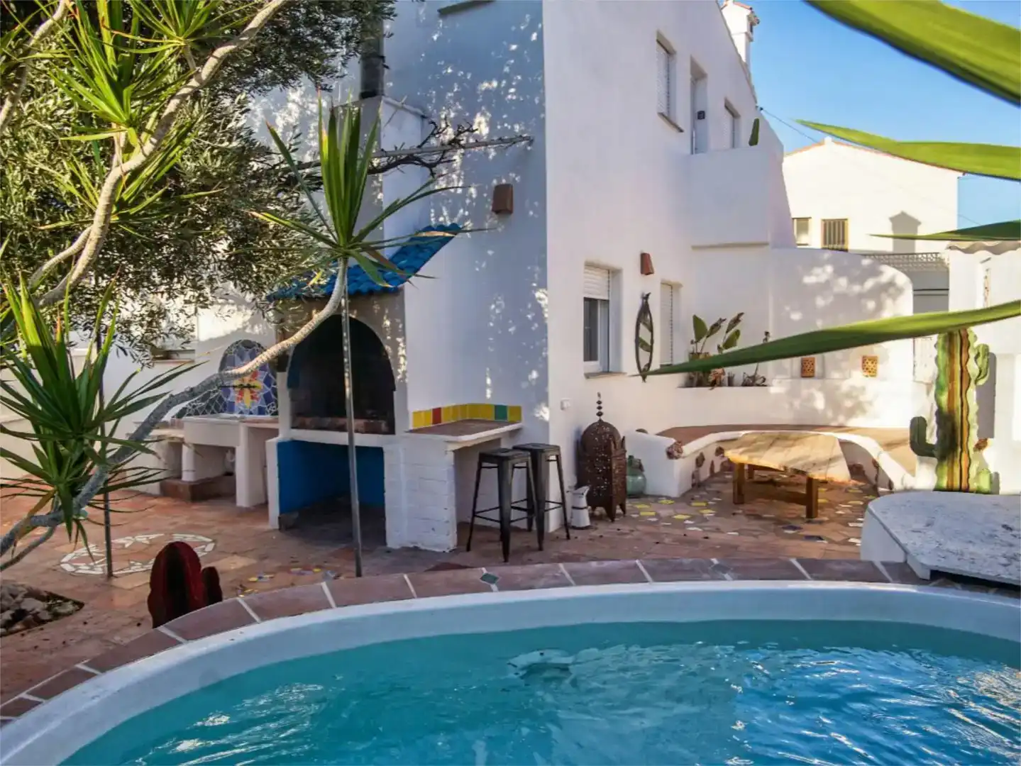 Swimming pool of Flat for sale in Oliva  with Air Conditioner, Private garden and Storage room