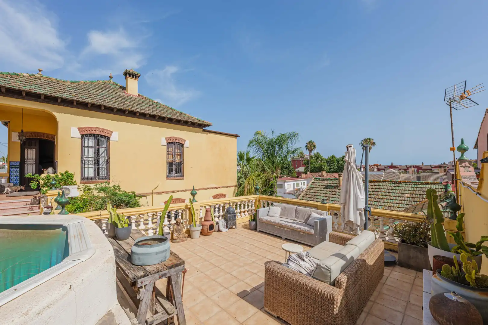 Terraza de Casa o chalet en venta en Málaga con Jardín privado, Terraza y Trastero