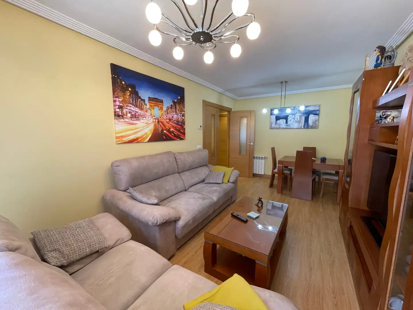 Wohnzimmer von Wohnung zum Verkauf in Peñaranda de Bracamonte mit Heizung, Privatgarten und Parkett