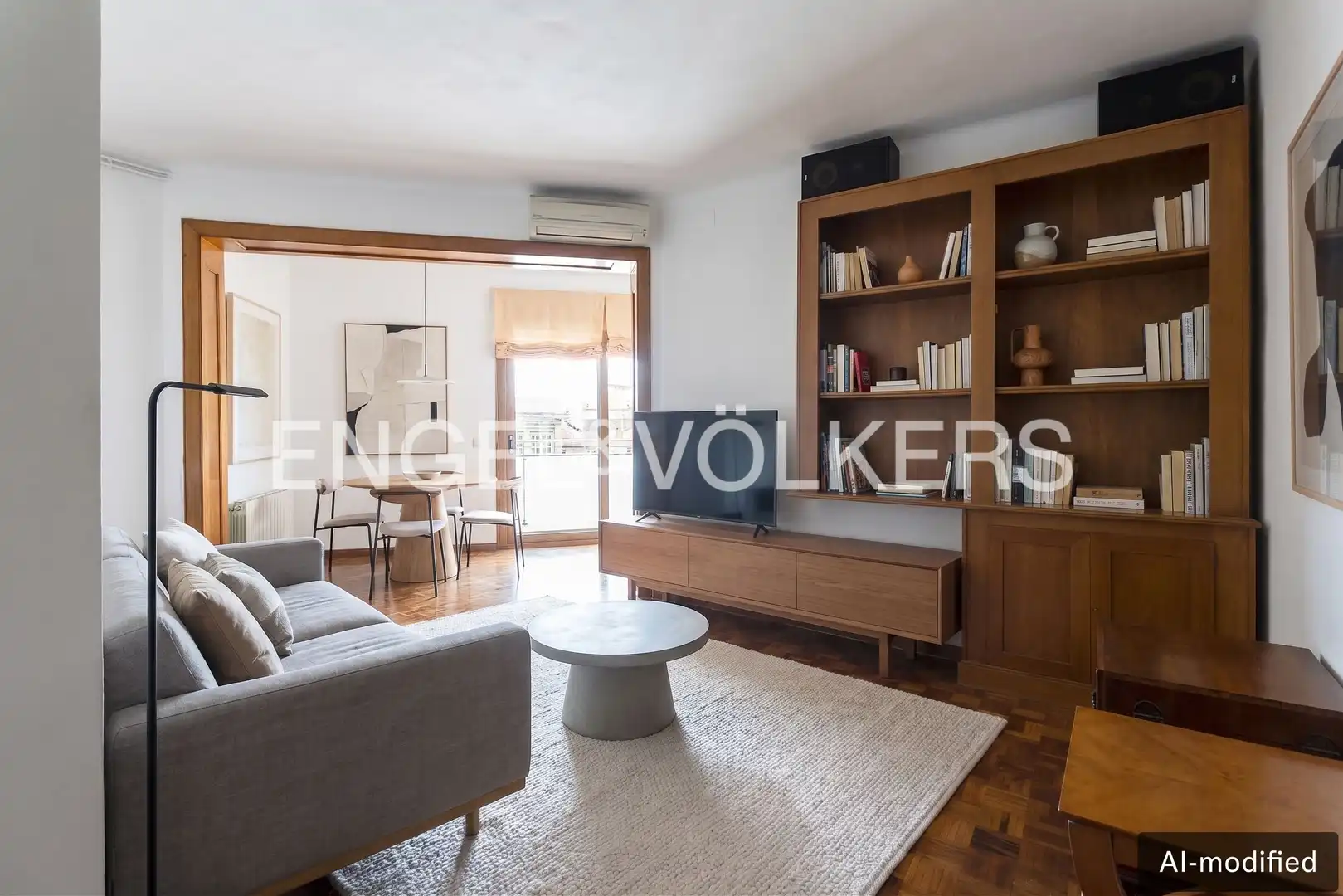 Living room of Flat for sale in Barcelona  with Air Conditioner, Heating and Parquet flooring