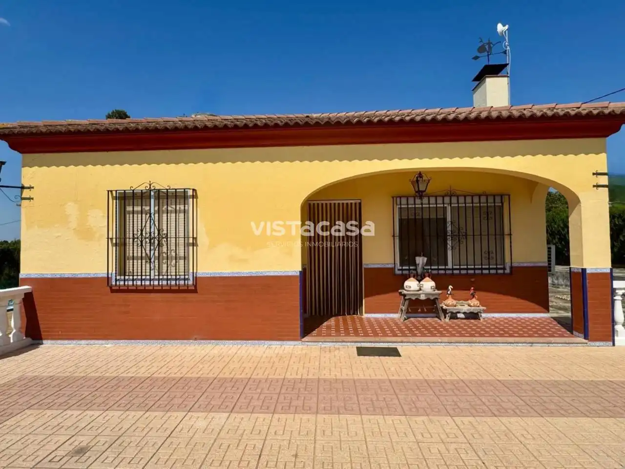Außenansicht von Country house zum Verkauf in Mairena del Alcor mit Heizung, Privatgarten und Terrasse