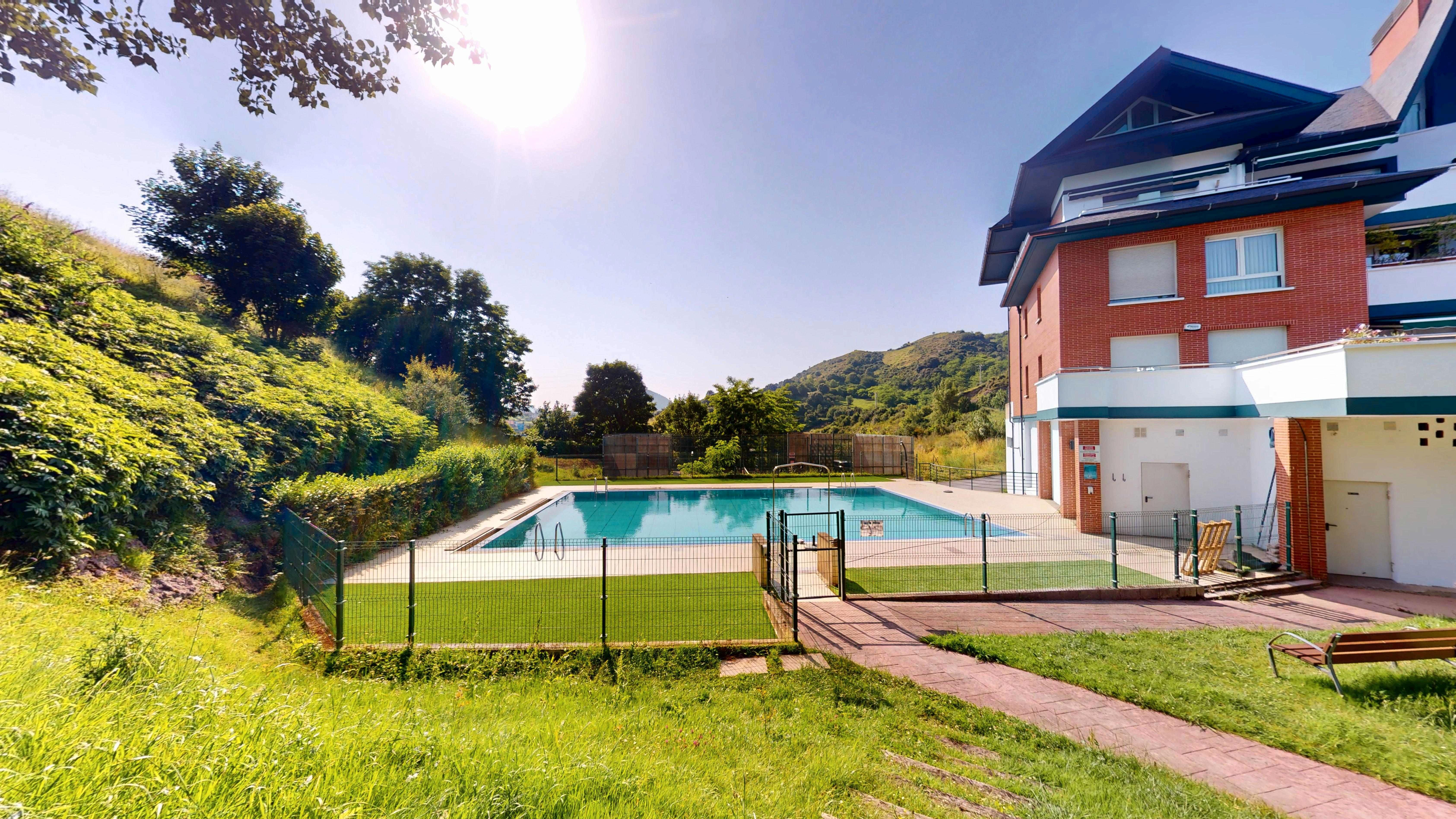 Swimming pool of Duplex for sale in Abanto y Ciérvana-Abanto Zierbena  with Heating, Terrace and Storage room