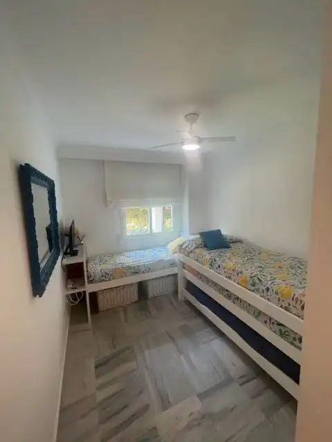 Bedroom of Flat for rent in Marbella  with Air Conditioner, Heating and Private garden