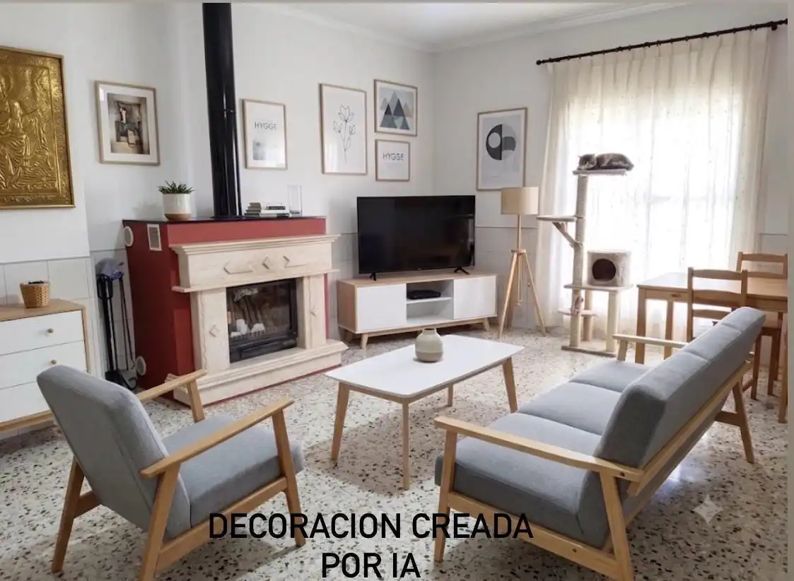 Sala d'estar de Finca rústica en venda en Chipiona amb Aire condicionat, Jardí privat i Terrassa
