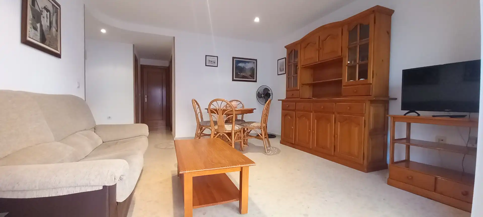 Sala de estar de Apartamento de alquiler en Gandia con Terraza, Amueblado y Horno