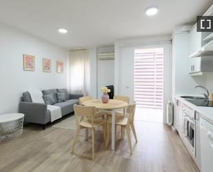 Living room of Flat to rent in  Madrid Capital  with Air Conditioner, Heating and Furnished