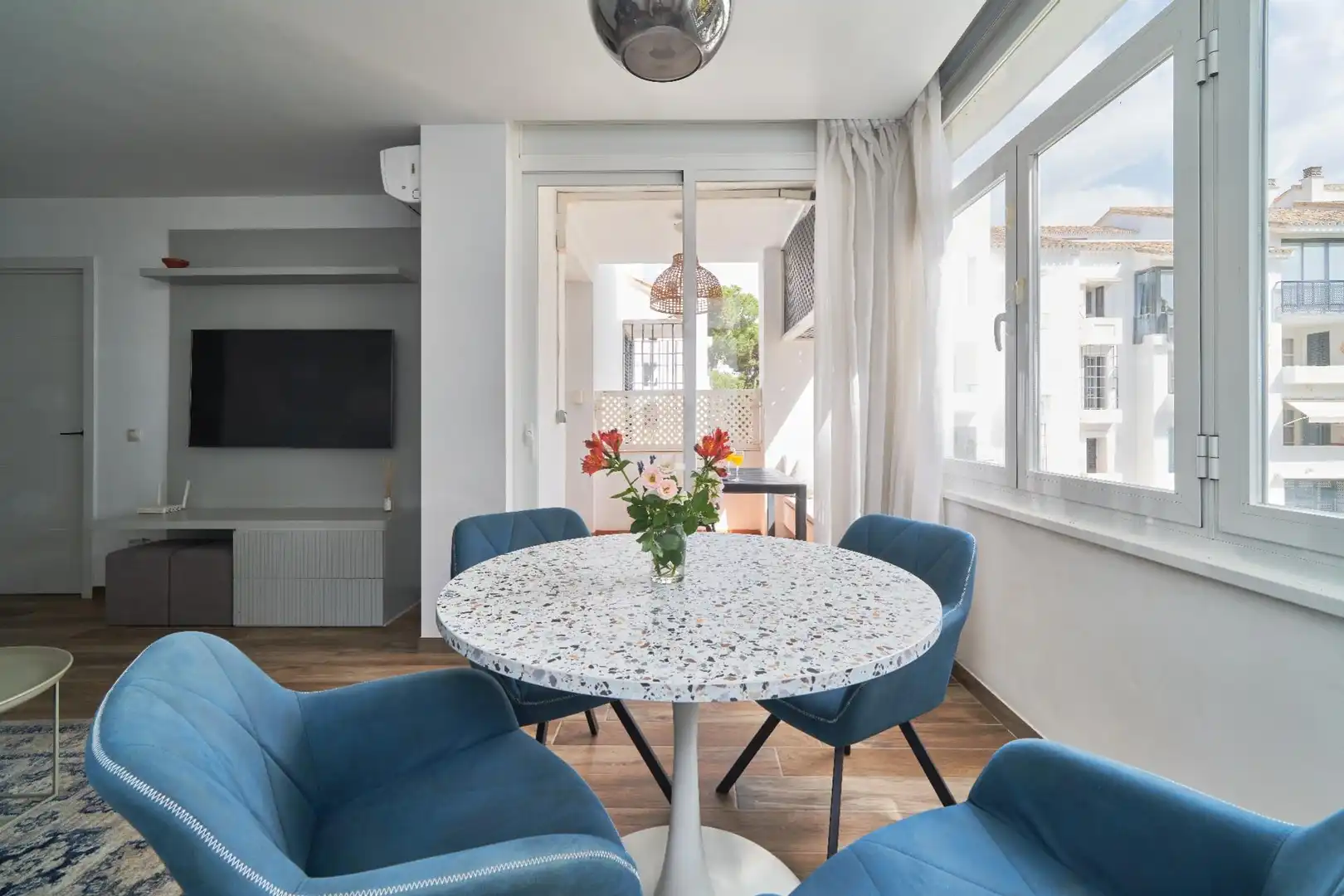 Comedor de Apartamento en venta en Marbella con Aire acondicionado, Jardín privado y Terraza