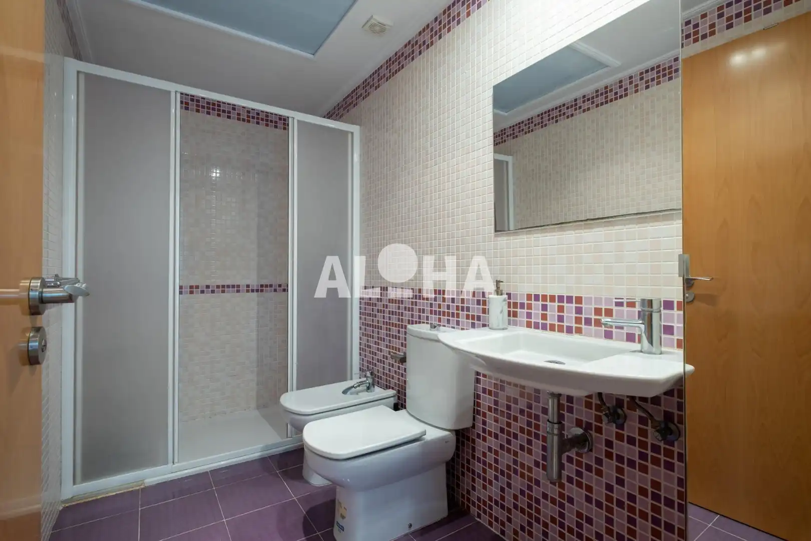 Baño de Apartamento de alquiler en Moncada con Aire acondicionado, Calefacción y Amueblado
