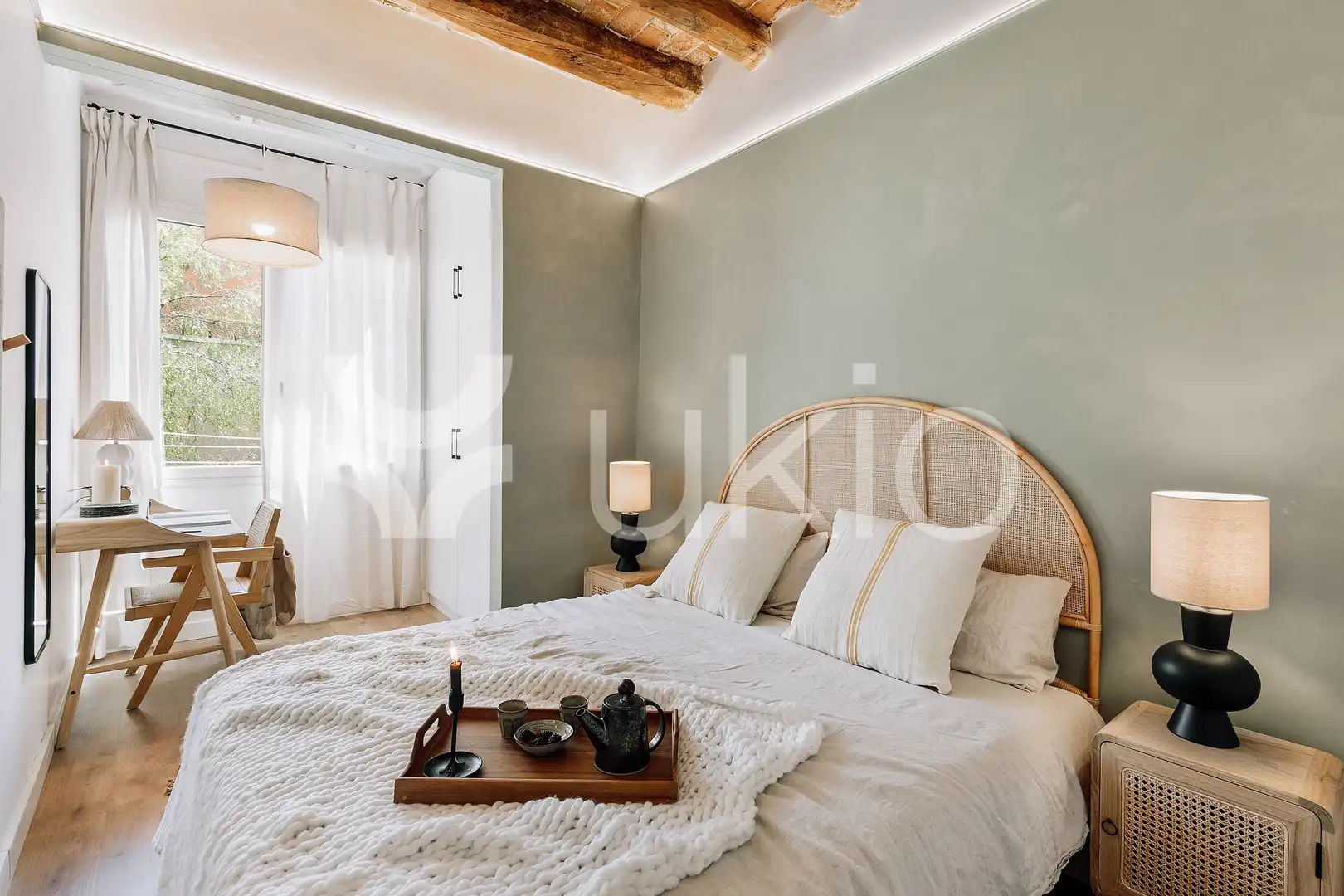 Habitación de Apartamento de alquiler en Barcelona con Aire acondicionado, Calefacción y Terraza