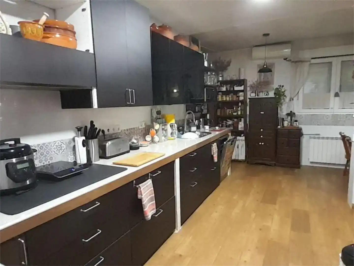 Kitchen of Flat for sale in Llombai  with Air Conditioner, Private garden and Storage room