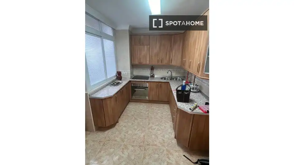 Kitchen of Flat for rent in Málaga  with Air Conditioner, Heating and Furnished