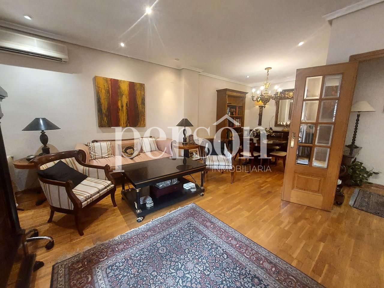 Sala d'estar de Pis de lloguer en  Valencia Capital amb Aire condicionat, Calefacció i Moblat