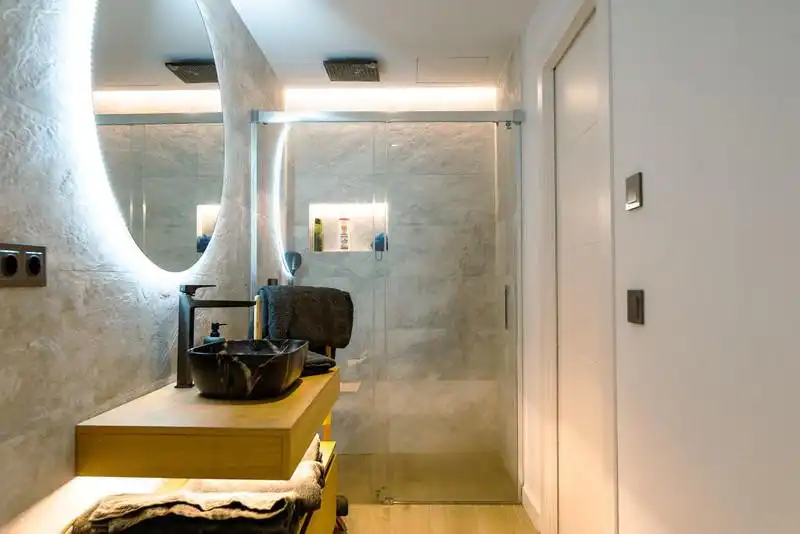 Bathroom of Houses for rent in Estepona  with Air Conditioner, Heating and Private garden