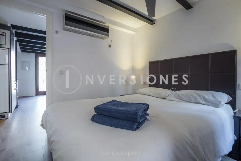 Schlafzimmer von Wohnung zum Verkauf in  Palma de Mallorca mit Klimaanlage, Möbliert und Balkon