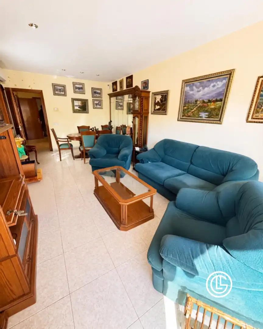 Sala d'estar de Casa adosada en venda en Vila-sacra amb Calefacció, Jardí privat i Terrassa